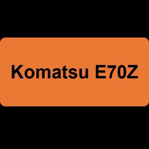 Komatsu E70Z